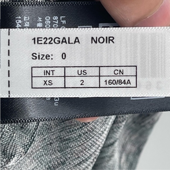 Ba&sh Shopbop Gala Puff Sleeve Metallic Paisley Floral Mini Dress Noir size xs 2 - Picture 14 of 16